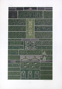 Racinet Decorative Art Nouveau Print 1889 Chinese Borders - Panteek Antique Prints