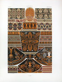 Racinet Decorative Art Nouveau Print 1889 Greek Interlaced - Panteek Antique Prints