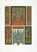 Racinet Decorative Art Nouveau Print 1889 Middle Ages Crests - Panteek Antique Prints