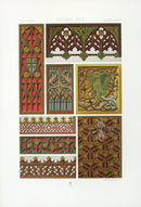 Racinet Decorative Art Nouveau Print 1889 Middle Ages Dragon - Panteek Antique Prints