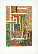 Racinet Decorative Art Nouveau Print 1889 Middle Ages St George - Panteek Antique Prints