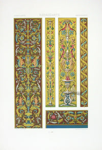 Racinet Decorative Art Nouveau Print 1889 Renaissance Birds - Panteek Antique Prints