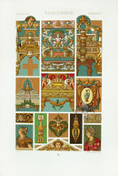 Racinet Decorative Art Nouveau Print 1889 Renaissance Cherubs - Panteek Antique Prints