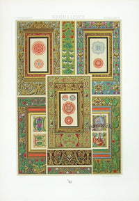 Racinet Decorative Art Nouveau Print 1889 Renaissance Floral - Panteek Antique Prints