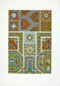 Racinet Decorative Art Nouveau Print 1889 Renaissance Roundels - Panteek Antique Prints