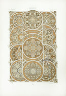 Racinet Decorative Art Nouveau Print 1889 Russian Roundels - Panteek Antique Prints