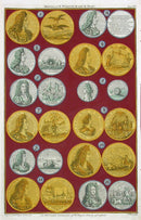 Rapin de Thoyras Engraving Coins King William, Queen Mary RA15 - Panteek Antique Prints