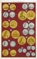 Rapin de Thoyras Engraving Coins King William, Queen Mary RA19 - Panteek Antique Prints