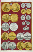 Rapin de Thoyras Engraving Coins King William RA20 - Panteek Antique Prints