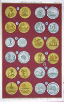 Rapin de Thoyras Engraving Coins Queen Anne RA6B - Panteek Antique Prints