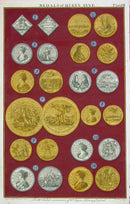 Rapin de Thoyras Engraving Coins Queen Anne RA8A - Panteek Antique Prints