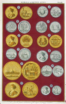 Rapin de Thoyras Engraving Coins Queen Anne RA9 - Panteek Antique Prints