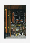 Ray Morimura Asakusa Kaminarimon 2013 Original Woodblock Print - Panteek Antique Prints