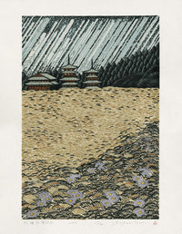 Rei (Ray) Morimura Autumn Rain Shower - Panteek Antique Prints