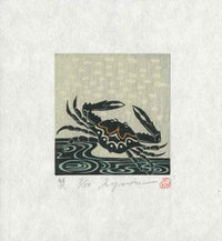 Rei (Ray) Morimura Crab Woodblock Print - Panteek Antique Prints