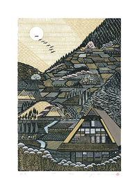 Rei (Ray) Morimura Mountain Village - Panteek Antique Prints