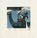 Rei (Ray) Morimura Natsuno Yoichi Warrior Woodblock Print - Panteek Antique Prints