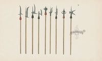 Reibisch Der Rittersaal Antique Prints, Chivalry & Armour Lances X - Panteek Antique Prints