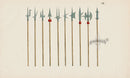 Reibisch Der Rittersaal Antique Prints, Chivalry & Armour Lances XII - Panteek Antique Prints