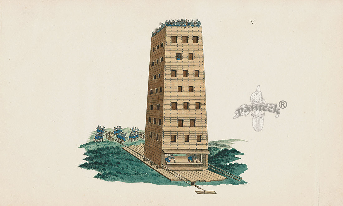 Reibisch Der Rittersaal Antique Prints, Chivalry & Armour Siege Engine