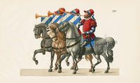 Reibisch Der Rittersaal Antique Prints, Chivalry & Armour Trumpets - Panteek Antique Prints