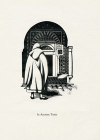 Robert Gibbings Original Woodblock Prints The Ancient Tunis - Panteek Antique Prints