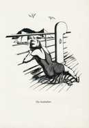 Robert Gibbings Original Woodblock Prints The Sunbather - Panteek Antique Prints