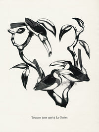 Robert Gibbings Original Woodblock Prints Toucans - Panteek Antique Prints
