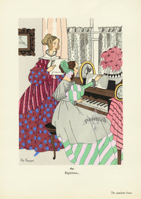 Romantic Age Costumes by Keezer The Piano Lesson - Panteek Antique Prints