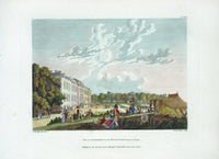 Sandby Stately Homes Hand Colored Engraving Encampment, Museum Garden - Panteek Antique Prints