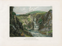 Sandby Stately Homes Hand Colored Engraving Polufuca Fall - Panteek Antique Prints