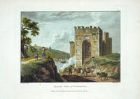Sandby Stately Homes Hand Colored Engraving Queens Gate, Wales - Panteek Antique Prints