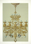 Seder The Plant in Art and Trade Print Chandelier - Panteek Antique Prints