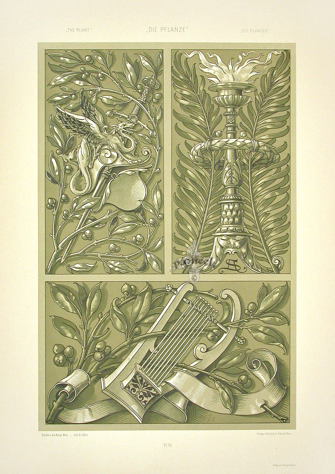 Seder The Plant in Art and Trade Print Lyre