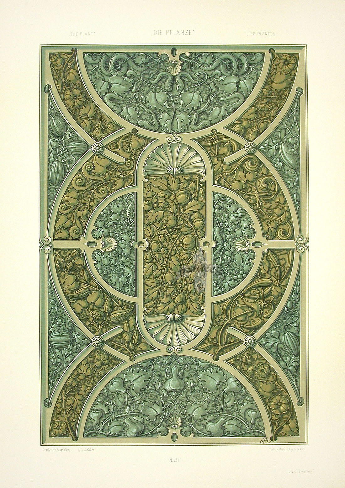 Seder The Plant in Art and Trade Print Ornament