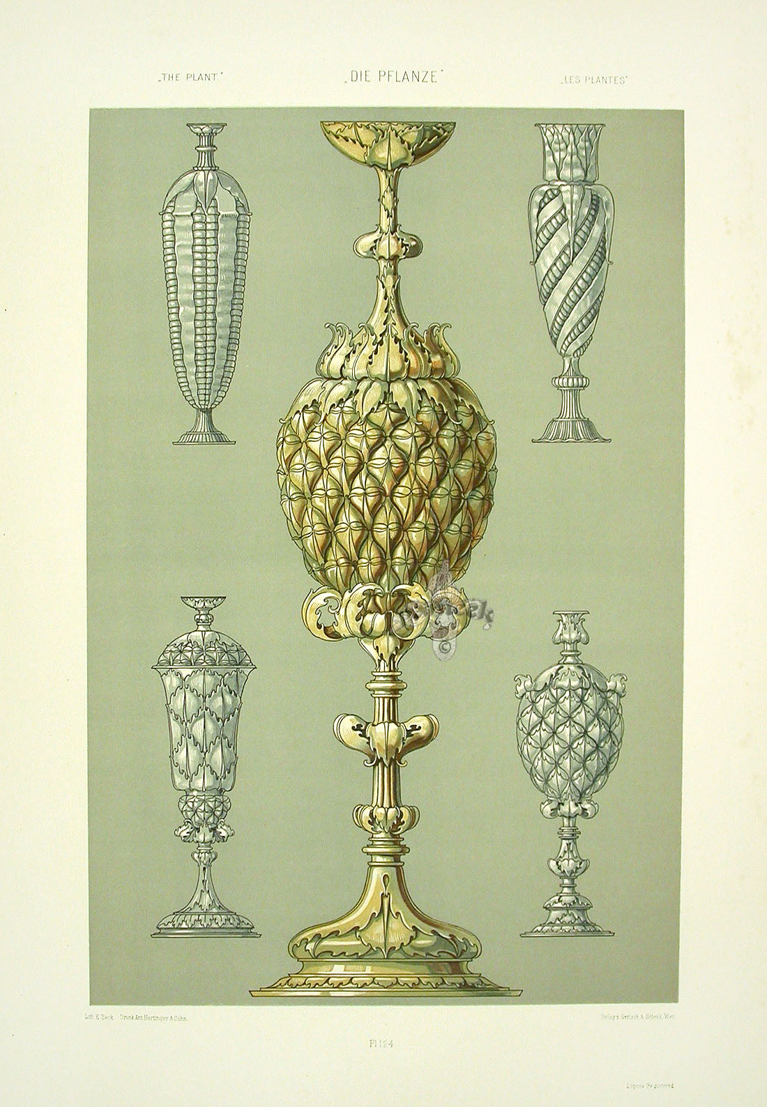 Seder The Plant in Art and Trade Print Pineapple Urns