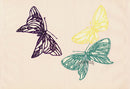 Sekka Cho Senshu Black, Yellow, Green Butterflies - Panteek Antique Prints