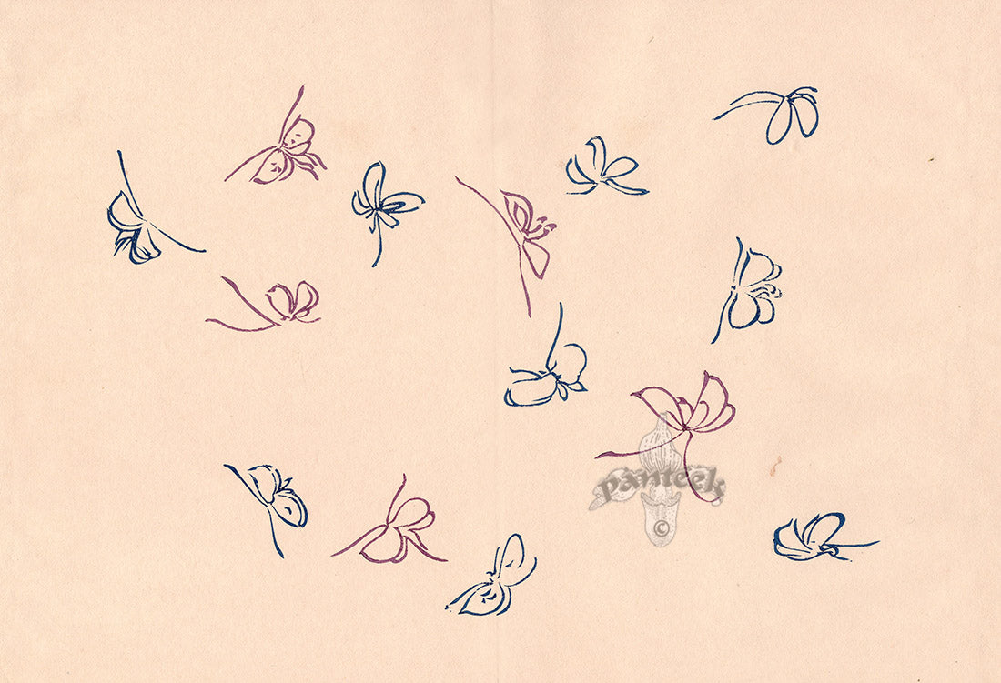 Sekka Cho Senshu Blue, Purple Butterflies