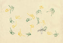 Sekka Cho Senshu Green, Yellow Butterflies - Panteek Antique Prints