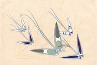 Sekka Cho Senshu Silver Wings - Panteek Antique Prints