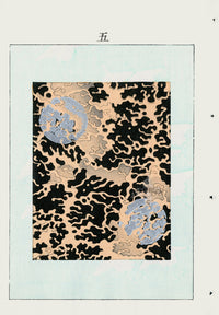 Shin-Bijutsukai Magazine Beige, Black, Silver Highlights Design - Panteek Antique Prints