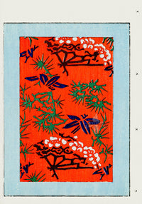 Shin-Bijutsukai Magazine Blue, Green, Red, White Design - Panteek Antique Prints