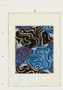 Shin-Bijutsukai Magazine Blue Silver Patterns - Panteek Antique Prints