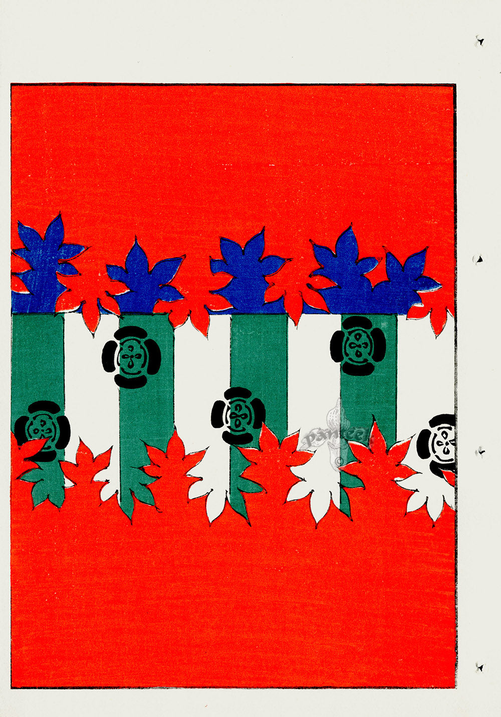 Shin-Bijutsukai Magazine Green, Blue, Red, White Design