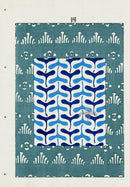 Shin-Bijutsukai Magazine Green, White, Blue Design - Panteek Antique Prints