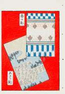 Shin-Bijutsukai Magazine Orange, Blue Design - Panteek Antique Prints