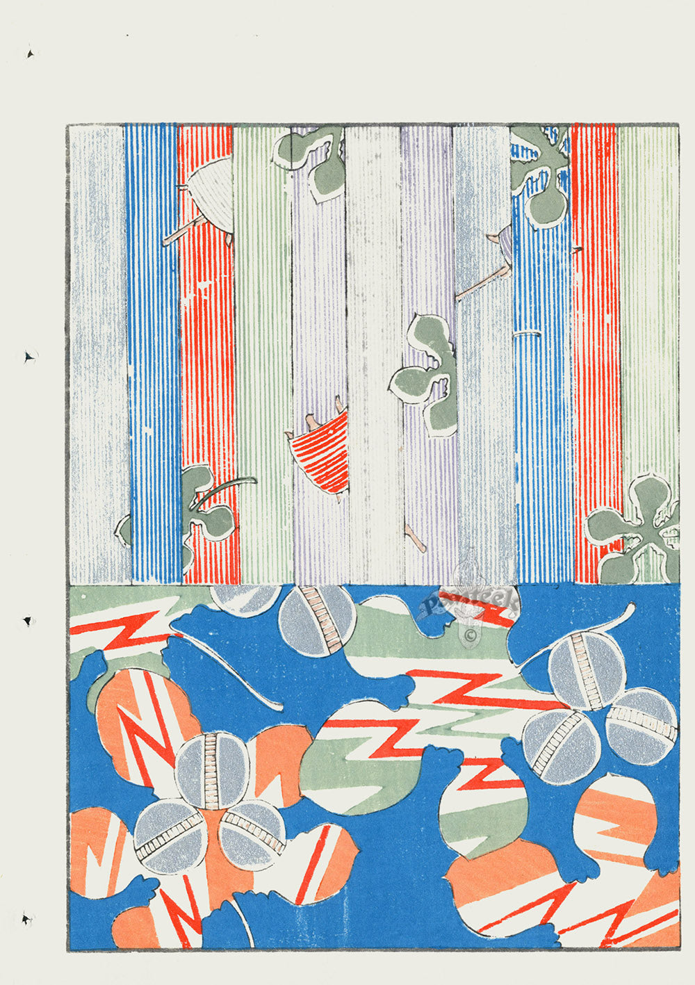 Shin-Bijutsukai Magazine Orange, Blue, Red, Green Design