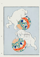 Shin-Bijutsukai Magazine Puppies, Ball - Panteek Antique Prints