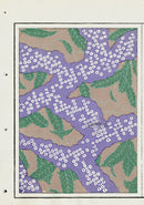 Shin-Bijutsukai Magazine Purple, Green, White, Beige Design - Panteek Antique Prints