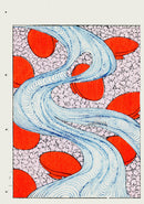 Shin-Bijutsukai Magazine Red Bowls Design - Panteek Antique Prints